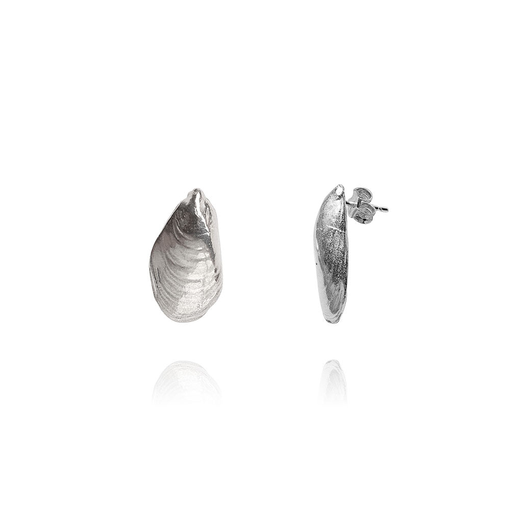 Olivia Silver Earring Mussel
