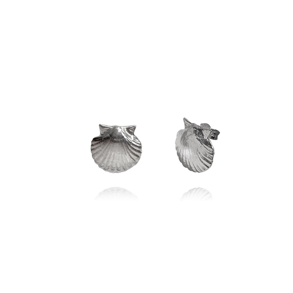 Olivia Silver Earring Scallop
