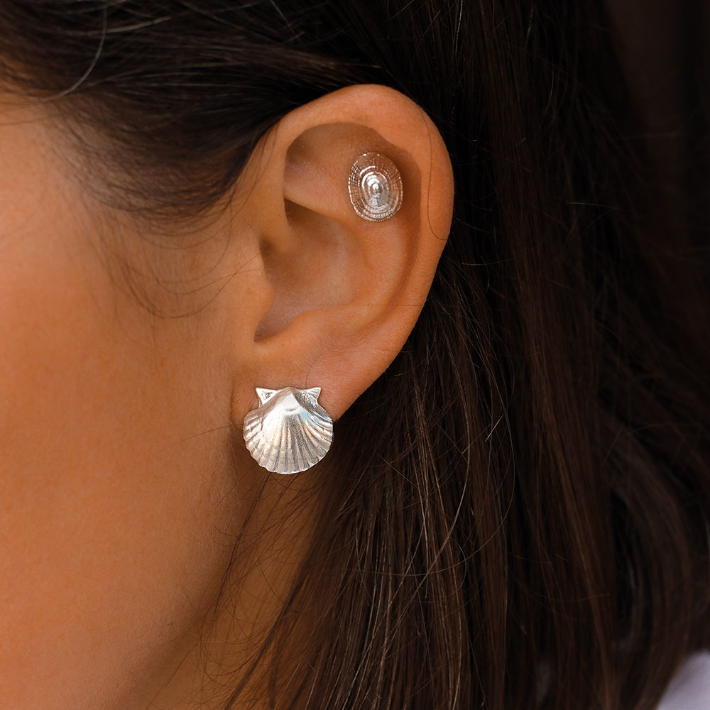 Olivia Silver Earring Limpet