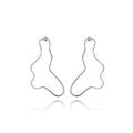 mel jewel ella silver big earrings arty minimal Portuguese jewellery handmade in portugal