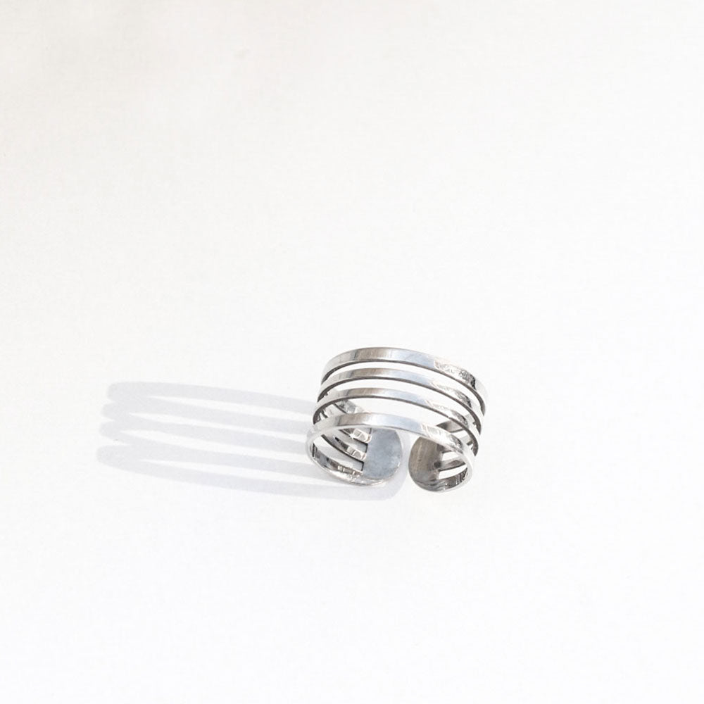 mel jewel jane silver ring minimal jewellery