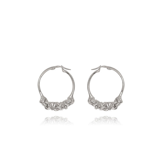 Ella Silver Hoops