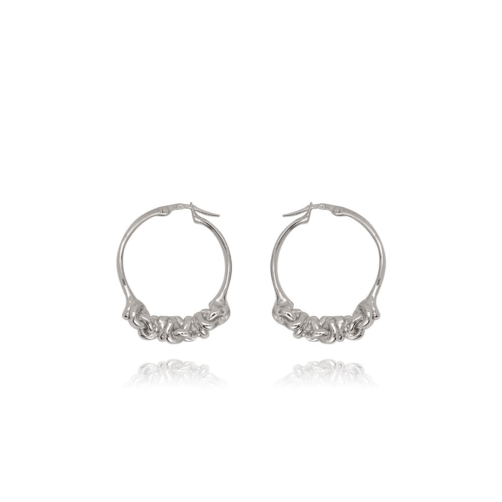 Ella Silver Hoops