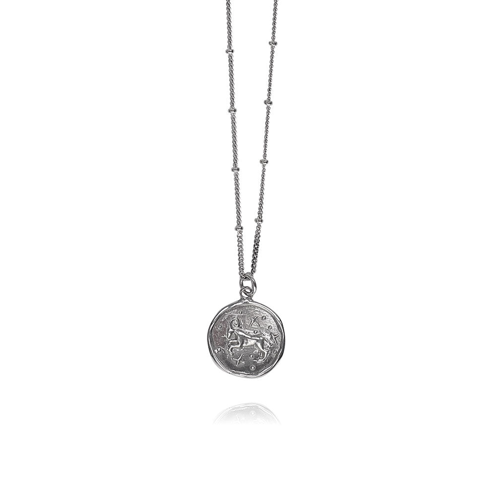Luna Silver Necklace Aries