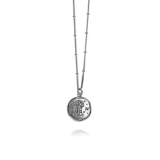 Luna Silver Necklace Gemini