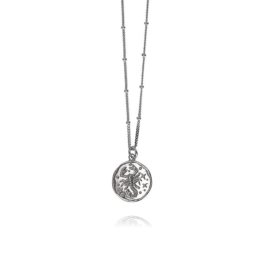 Luna Silver Necklace Scorpio