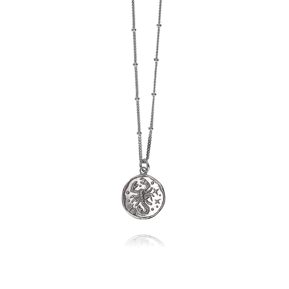 mel jewel zodiac necklace astrological pendant signs handmade portuguese jewellery scorpio
