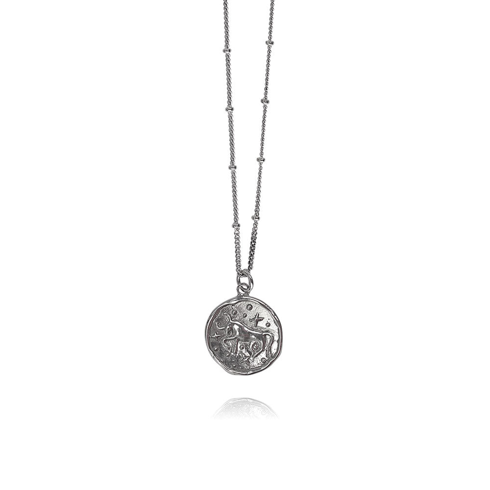 Luna Silver Necklace Taurus
