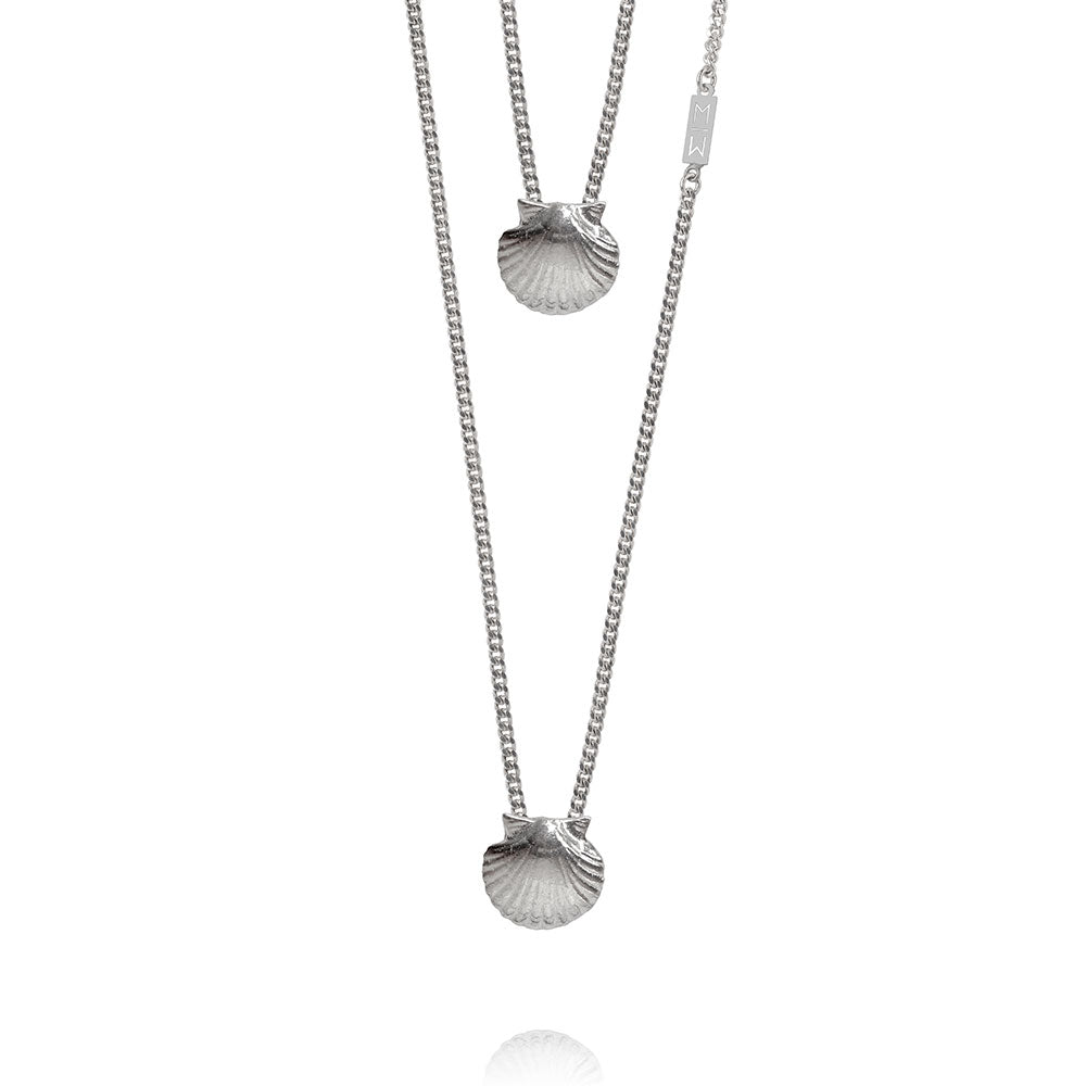 Olivia Silver Scapular Necklace