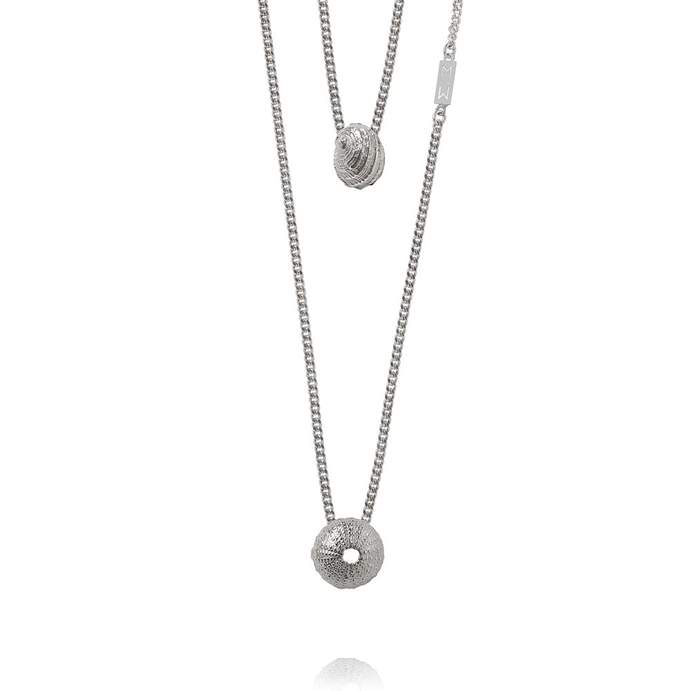Olivia Silver Scapular Necklace
