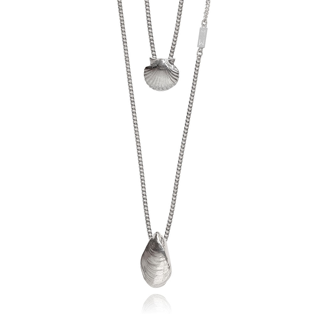Olivia Silver Scapular Necklace