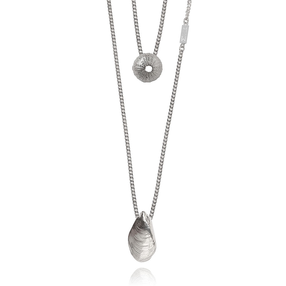 Olivia Silver Scapular Necklace