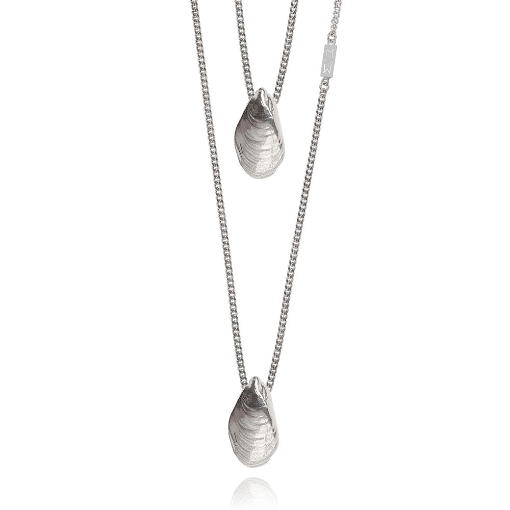 Olivia Silver Scapular Necklace