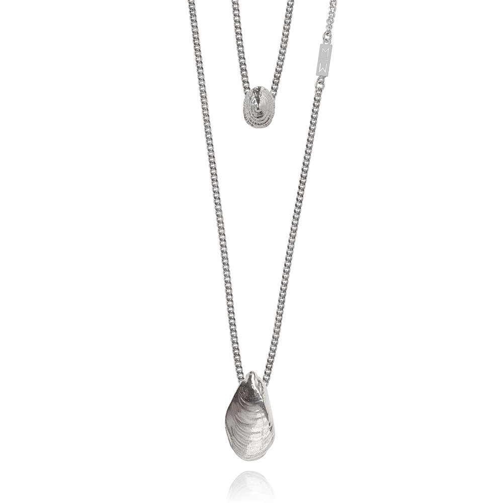 Olivia Silver Scapular Necklace