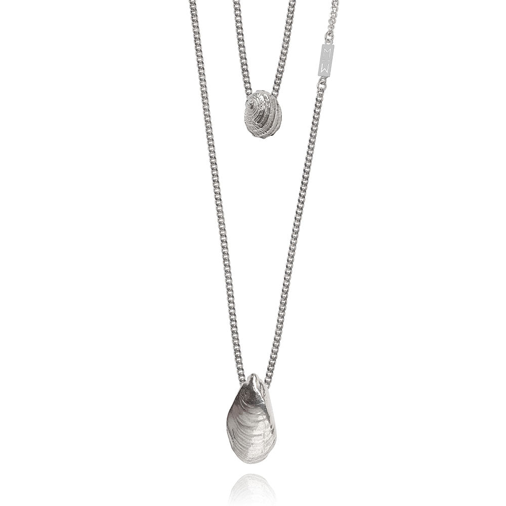Olivia Silver Scapular Necklace