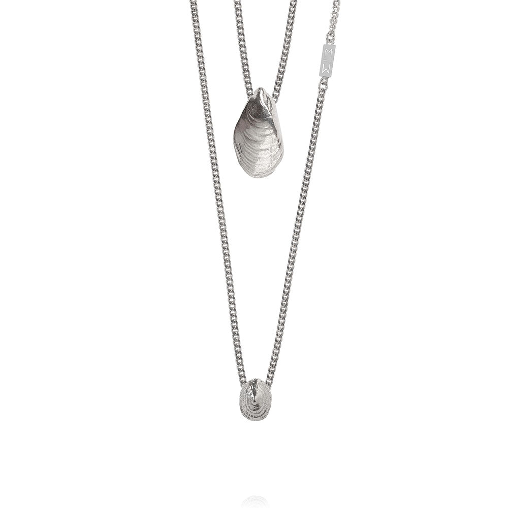 Olivia Silver Scapular Necklace