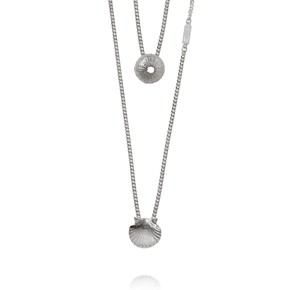 Olivia Silver Scapular Necklace