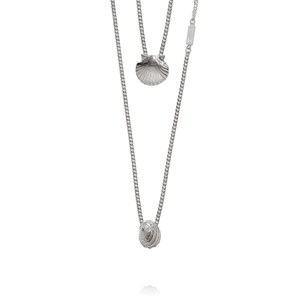 Olivia Silver Scapular Necklace