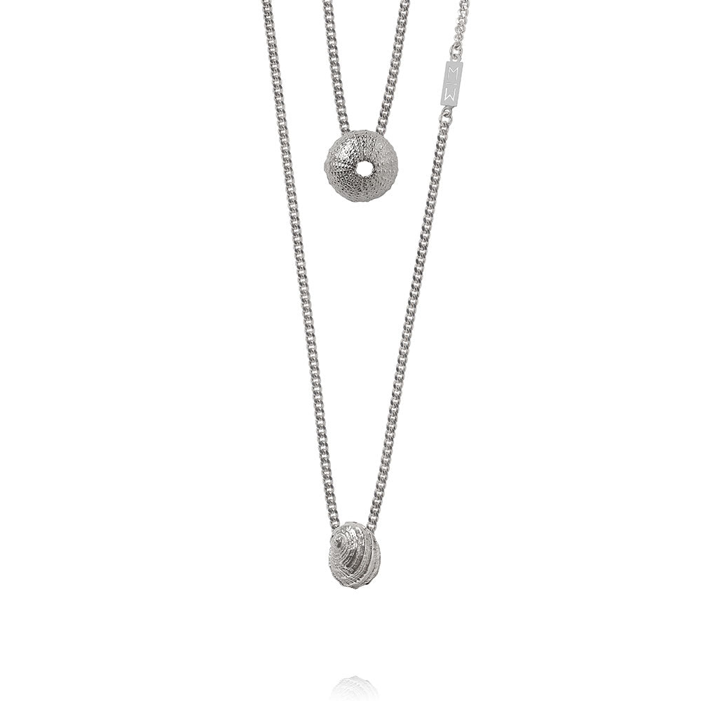 Olivia Silver Scapular Necklace