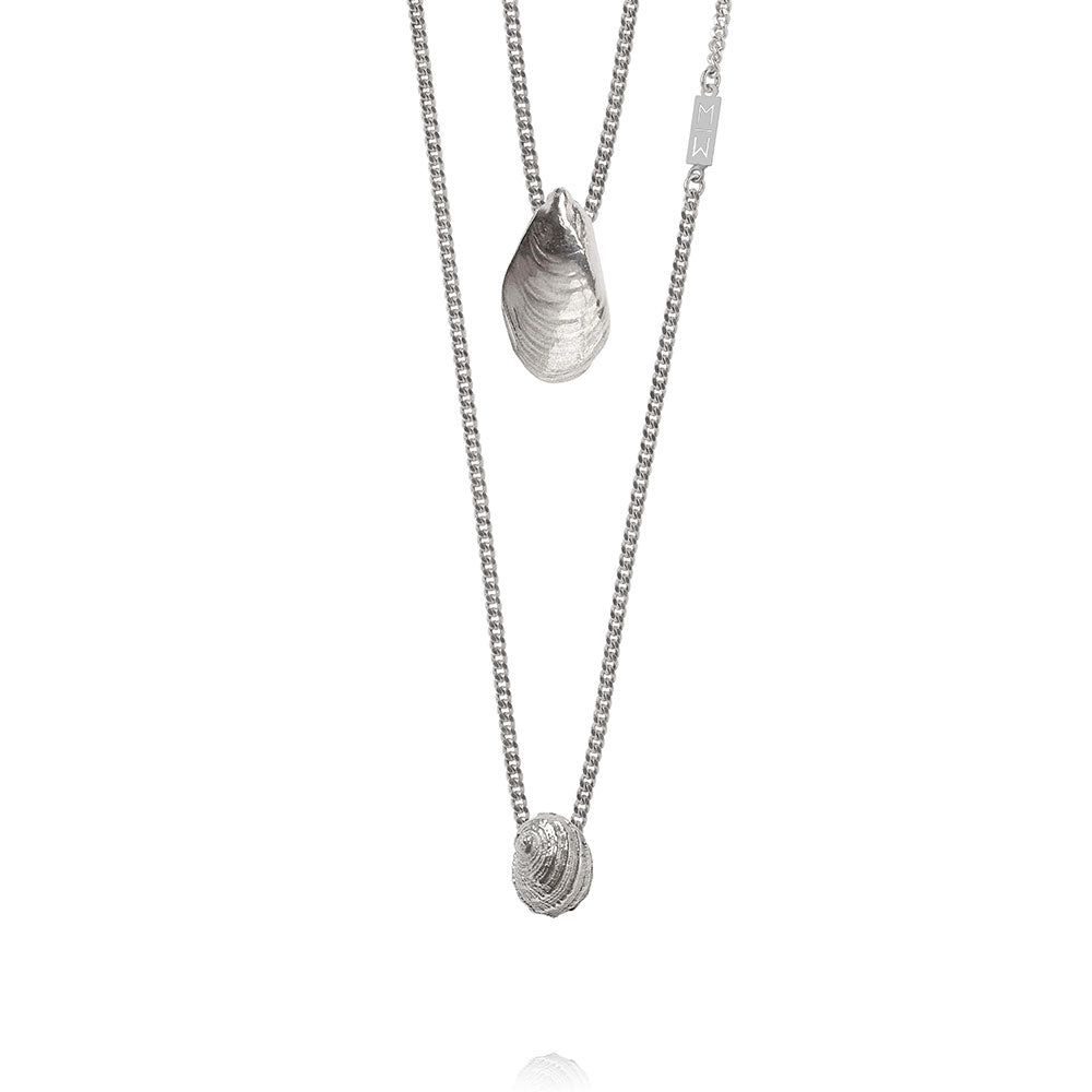 Olivia Silver Scapular Necklace
