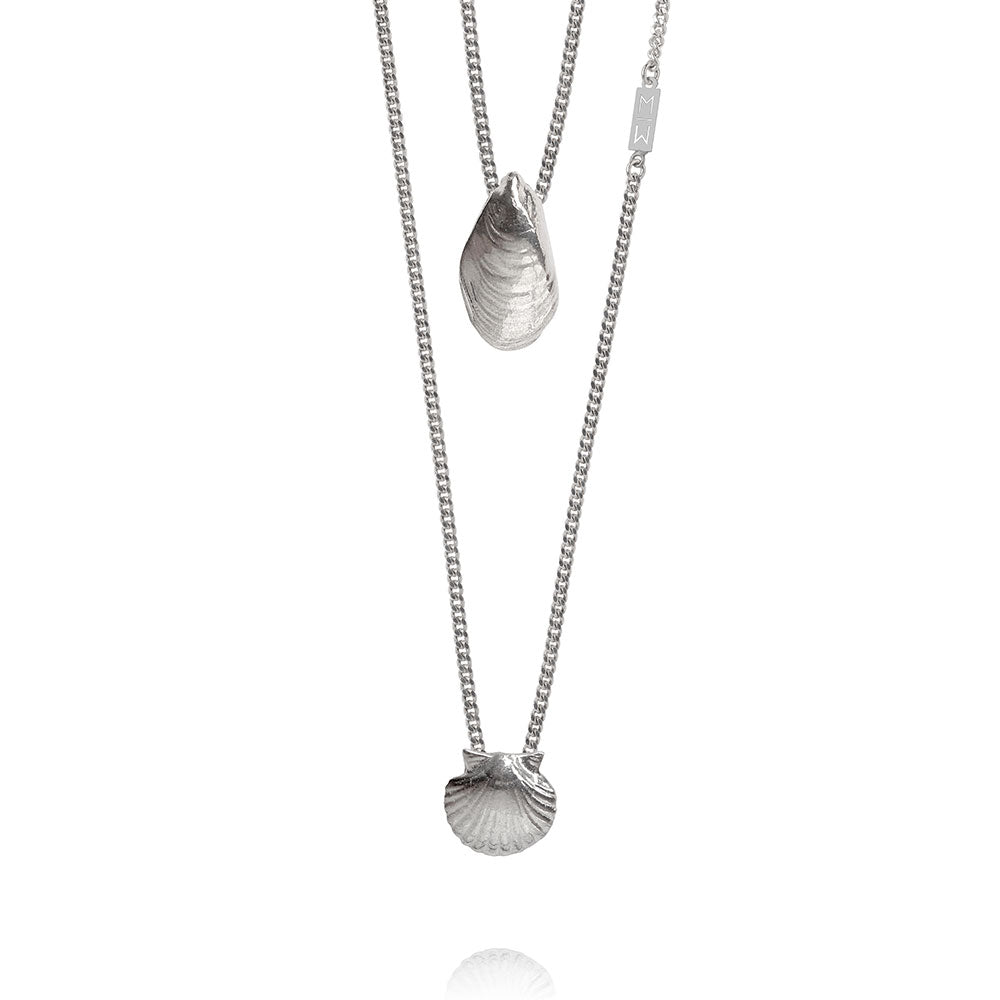 Olivia Silver Scapular Necklace