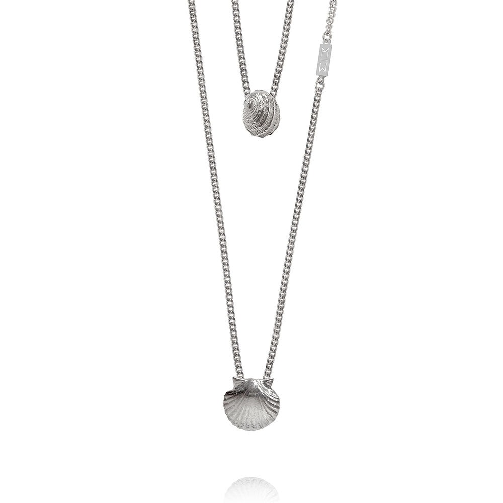 Olivia Silver Scapular Necklace