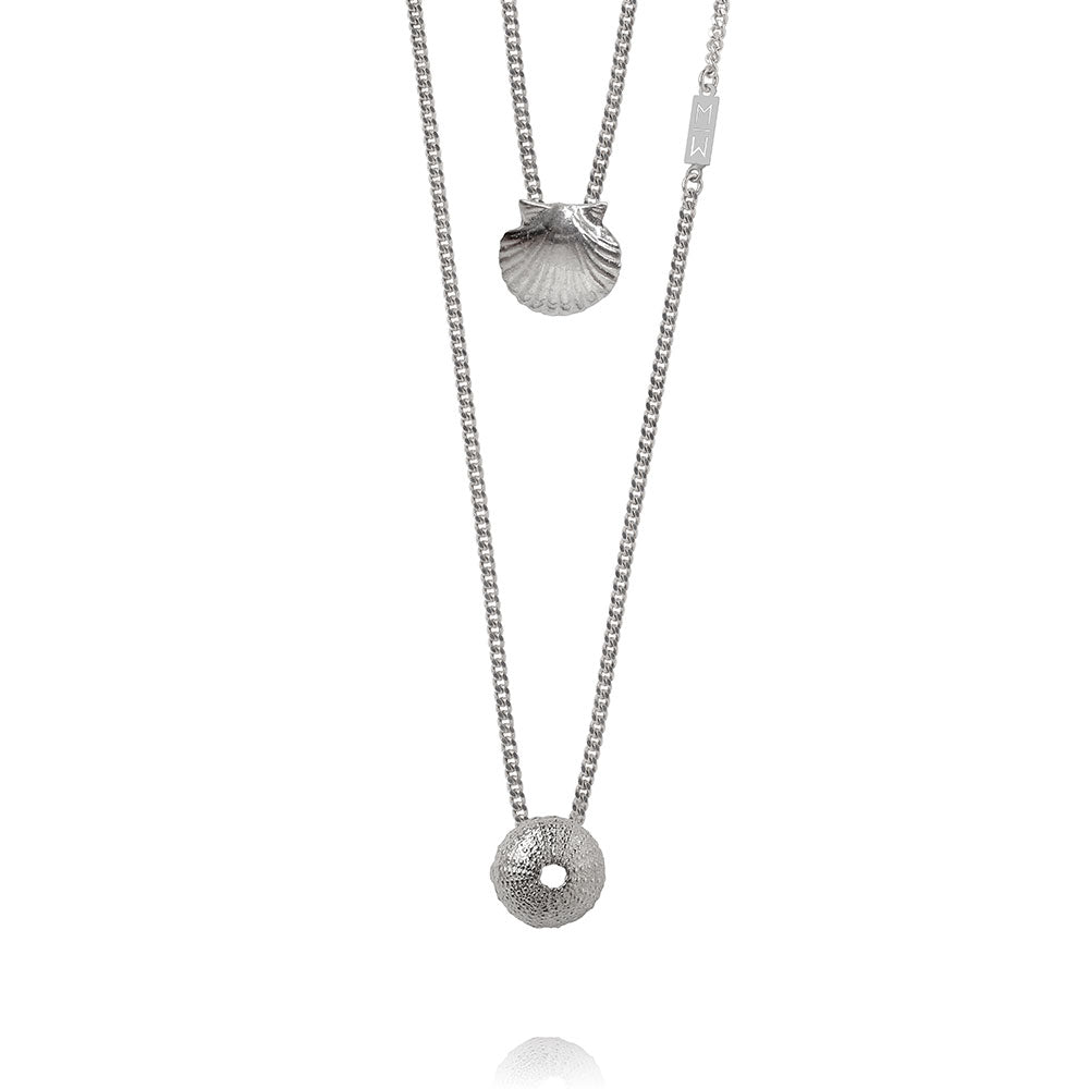 Olivia Silver Scapular Necklace