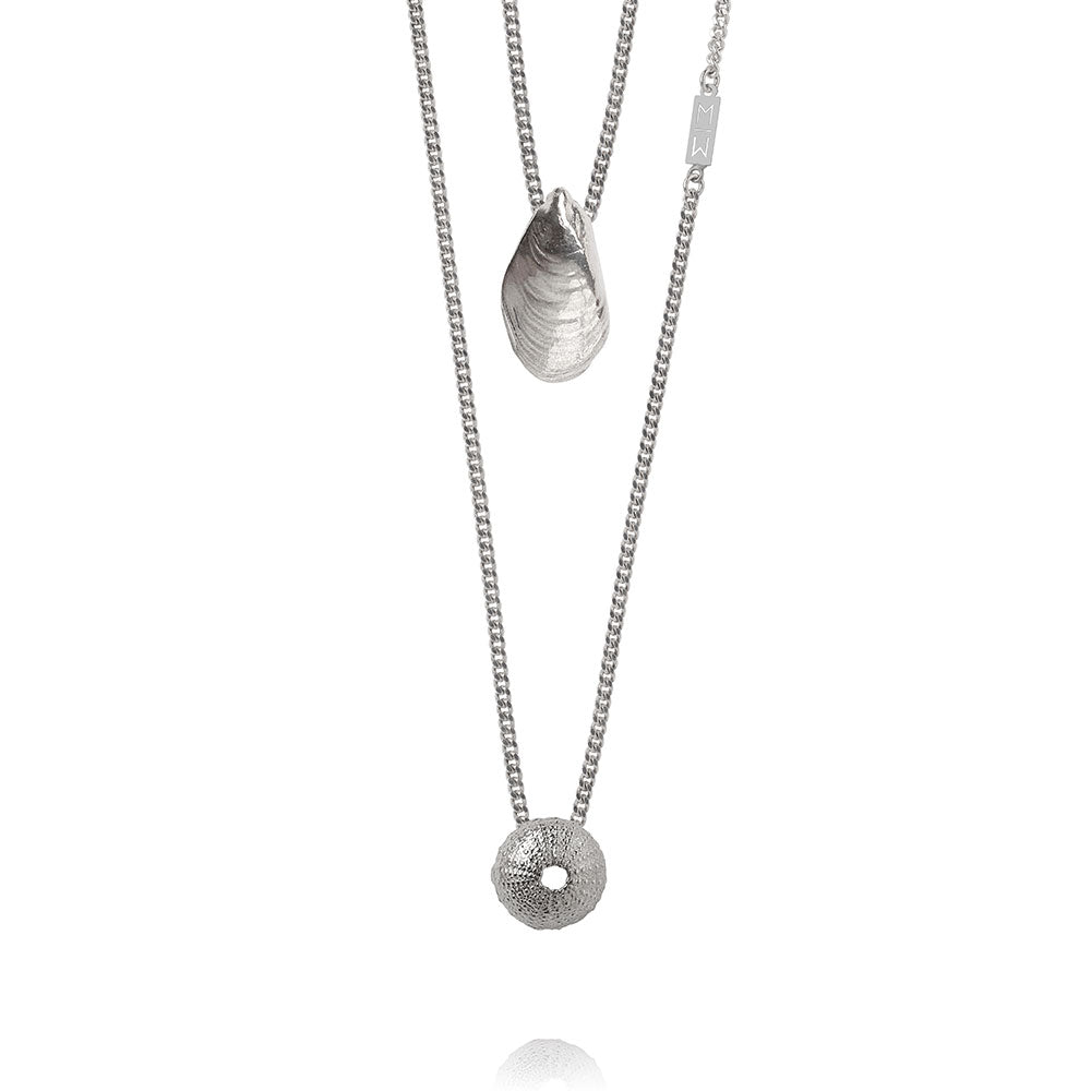 Olivia Silver Scapular Necklace