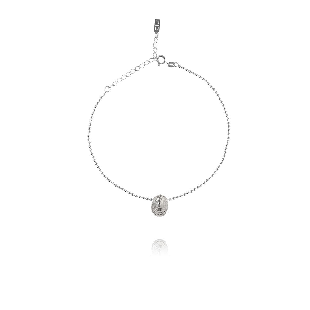 Olivia Silver Anklet Seashell