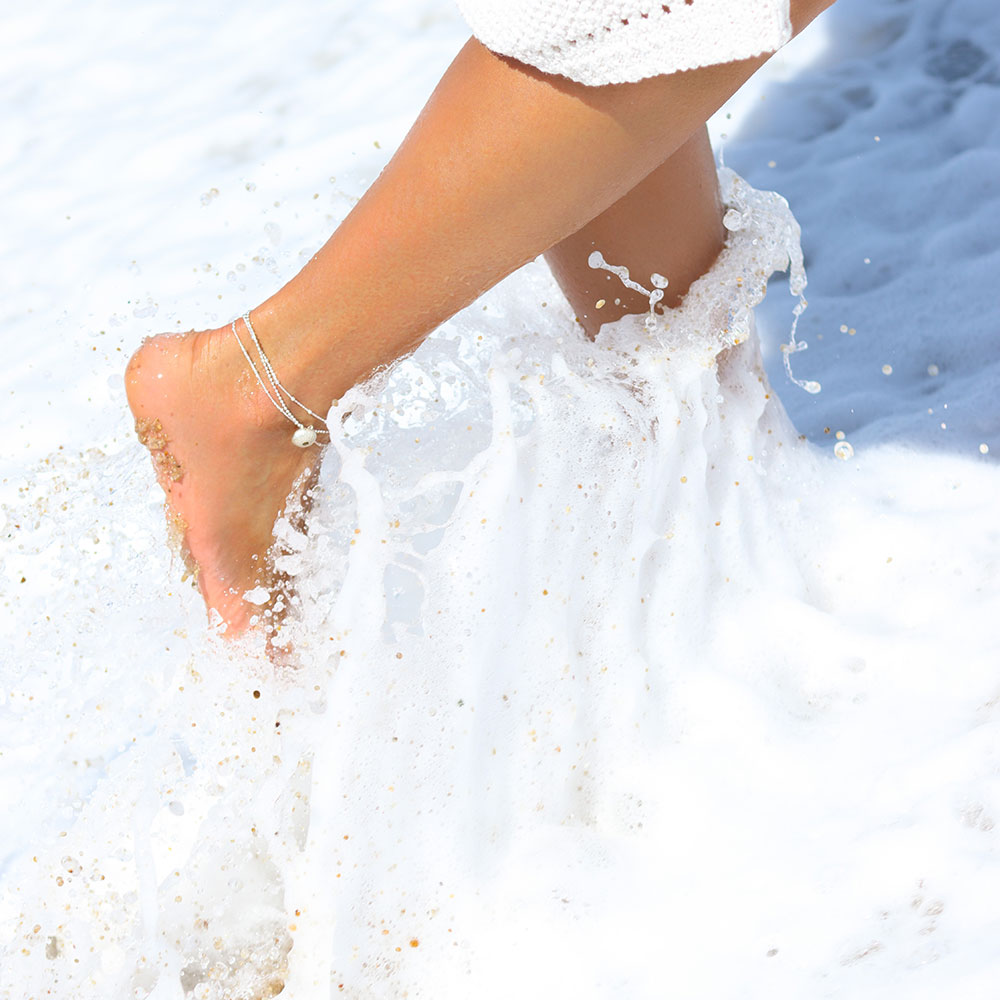 Olivia Silver Anklet Seashell