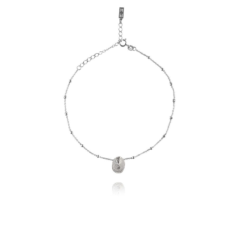 Olivia Silver Anklet Seashell