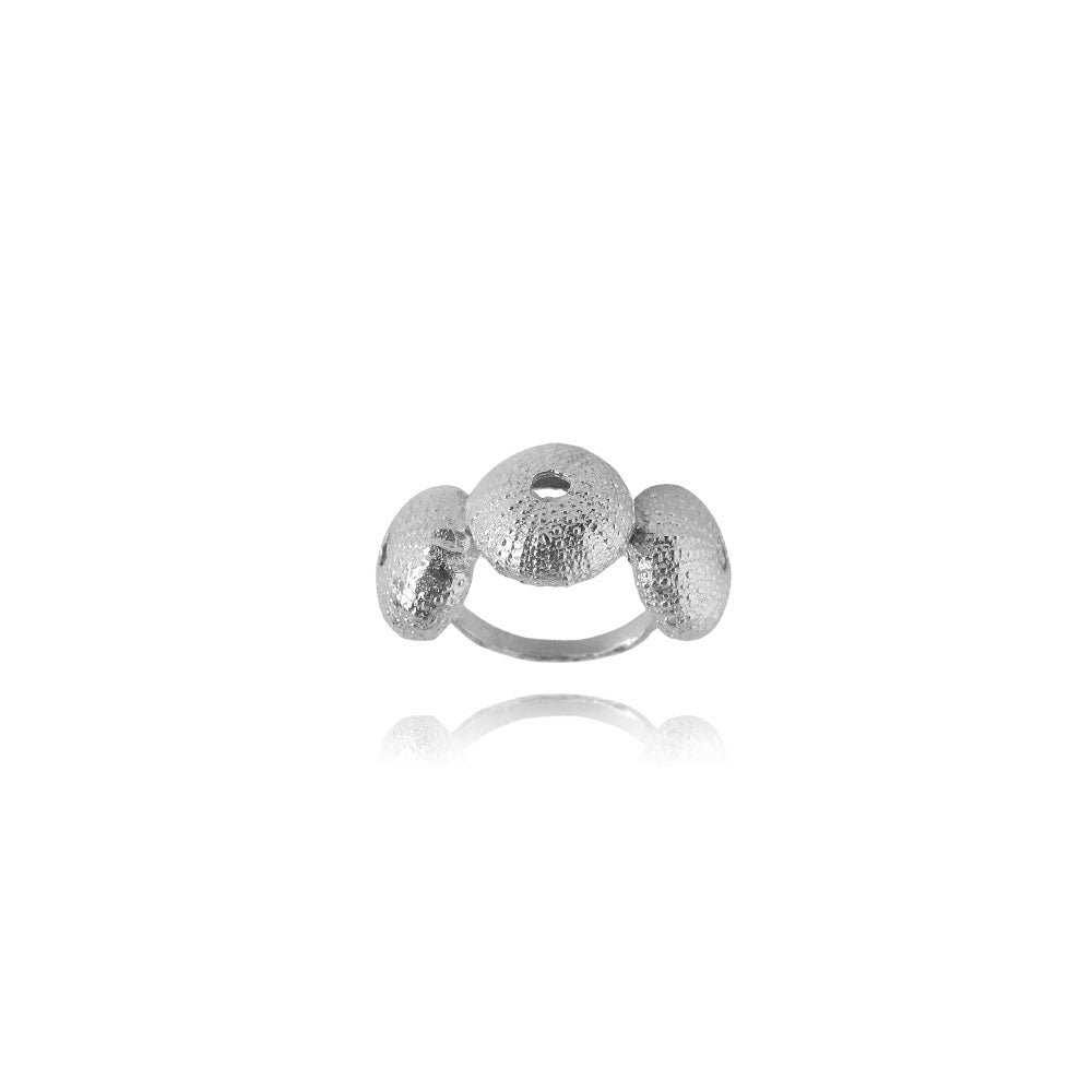 Olivia Silver Ring Sea Urchin