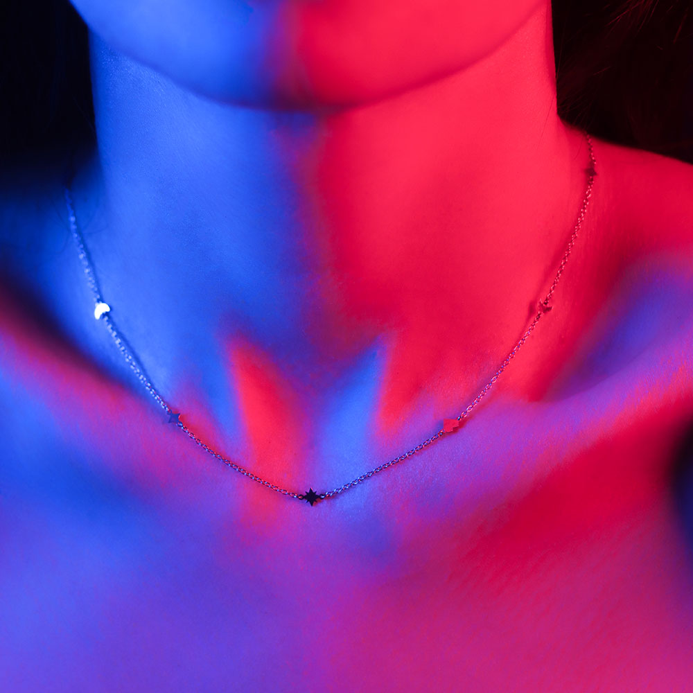 Stella Silver Necklace - Galaxy