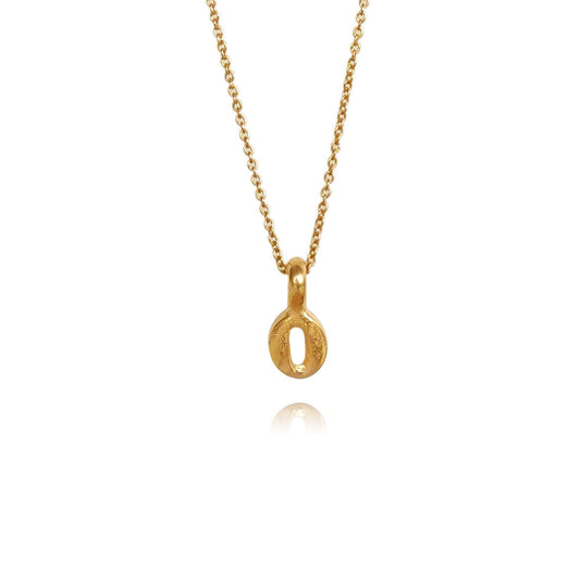 Zoe Lucky Number 0 Gold Necklace