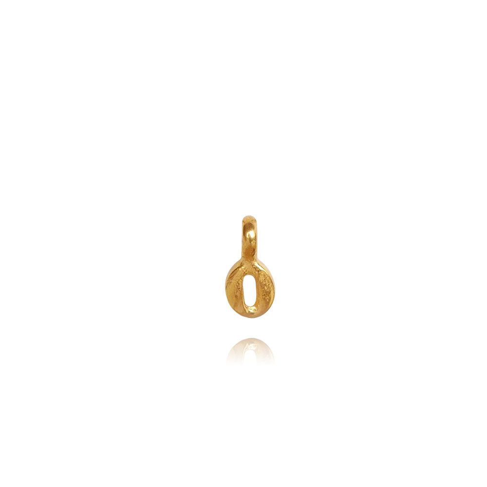 Zoe Lucky Number 0 Gold Necklace