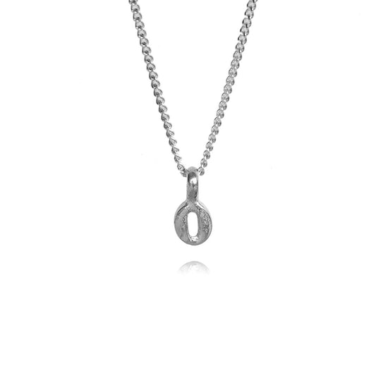 Zoe Lucky Number 0 Silver Necklace